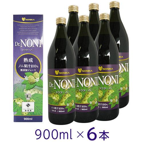 Dr.NONI ドクターノニジュース 熟成 (900ml)【6本セット】ノニ果汁100% 無添加ジュ...