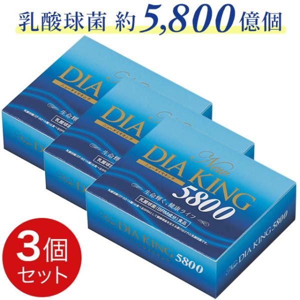 NEWダイヤキング 5800（90包）【3個セット】新型乳酸菌 ダイヤ製薬 DIA KING ニュー...
