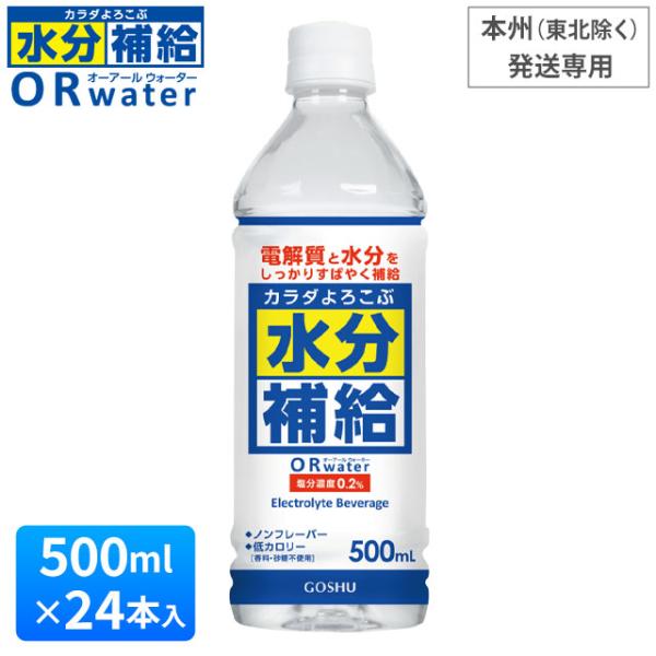 カラダよろこぶ水分補給 オーアールウォーター（500ml×24本入）補水対策 五州薬品｜本州 (東北...