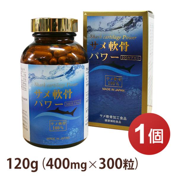 サメ軟骨パワー 120g (400mg×300粒) カプセル剤  コンドロイチン含有 サプリメント