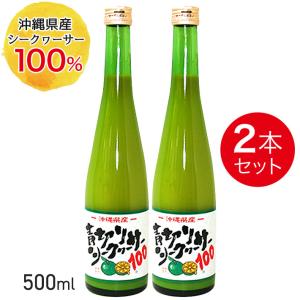 青切りシークヮーサー100 3本セット 青切り シークヮーサー100（500ml）【3本セット】シークワーサー