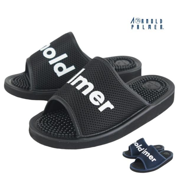 健康サンダル アーノルドパーマー サンダル メンズ 黒 ブラック ネイビー M L LL Arnol...