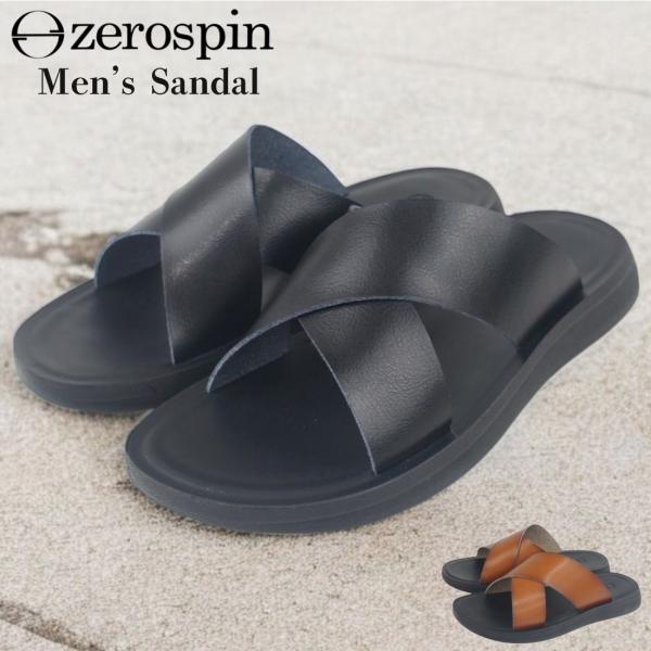 サンダル メンズ クロスサンダル コンフォートサンダル クロスベルト フラットサンダル ビーチサンダ...