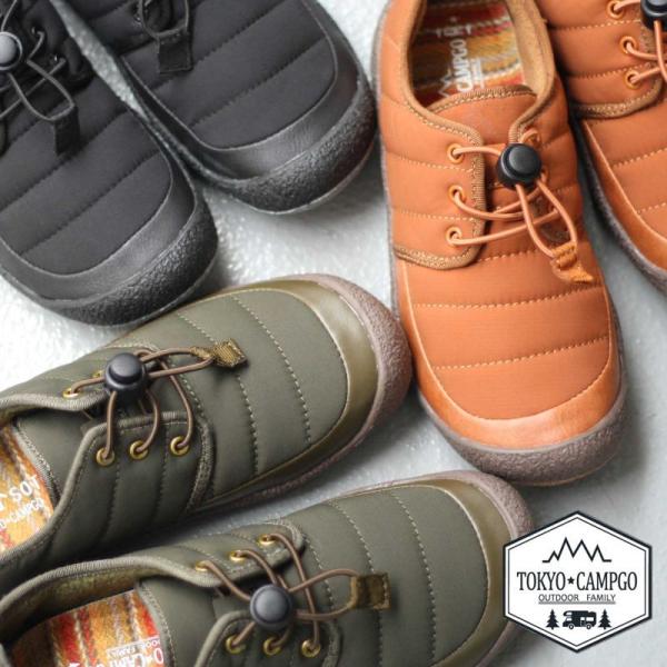 スリッポン レディース スニーカー モックシューズ トーキョーキャンプゴー ドローコード キルティン...