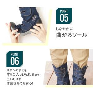 農ギャル らく足袋 シューズ 先丸 仕事靴 作...の詳細画像5