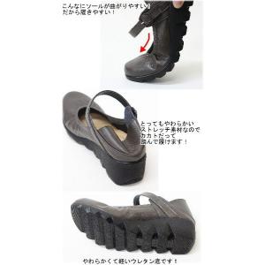 パンプス 痛くない 黒 ストラップ ウェッジソ...の詳細画像2
