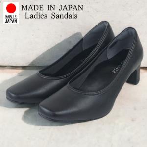 パンプス 痛くない 歩きやすい 大きいサイズ ストラップ 黒 ローヒール