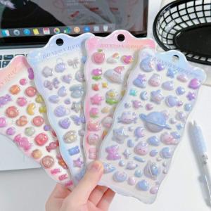 訳あり ファンシー かわいい ぷくぷくシール ...の詳細画像1