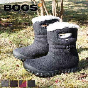 ショート ブーツ レディース 防水 ファー ボア あったかい スノーブーツ 雪 ぺたんこ シューズ 靴 BOGS ボグス BMOC WOOLBモック ウール roybog72106 送料無料｜ablya