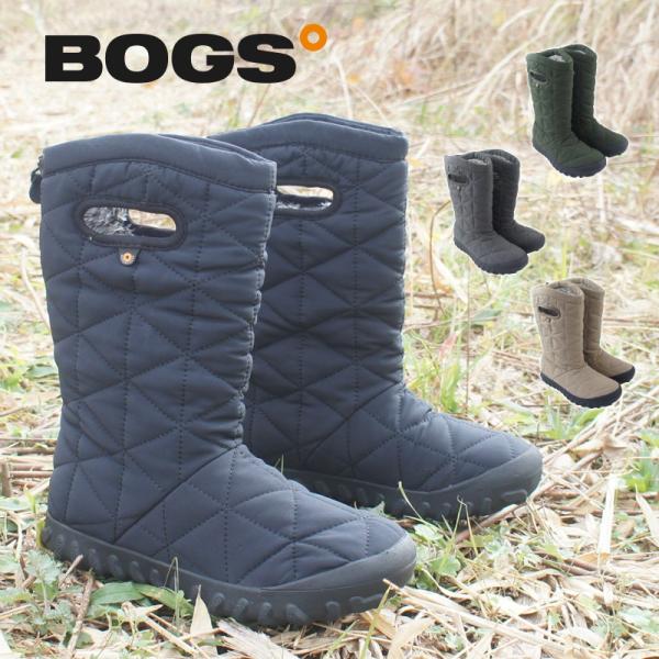 ショートブーツ レディース B-モック ハイ B-MOC HIGH 防水 キルティング ウィンターブ...