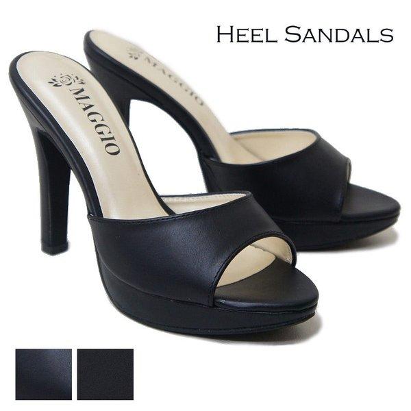 オフィスサンダル レディース 美脚 人気 ミュール 黒 仕事 ピンヒール ヒール 12cm sm10...