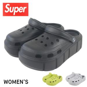 サンダル レディース 靴 厚底 クロッグサンダル 軽量 履きやすい 箱