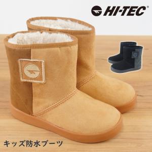 再販無し ムートンブーツ ハイテック HI-TEC 男の子 女の子 子供靴 キッズ ジュニア スノーブーツ ウインターブーツ 防水 防寒  コンビカラー tmhtkid32｜ablya