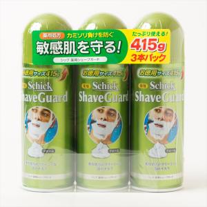 シック 薬用 シェーブガード シェービングフォーム 415g × 3本 セット 徳用 ひげ剃り 敏感肌用 カミソリ Schick 大容量