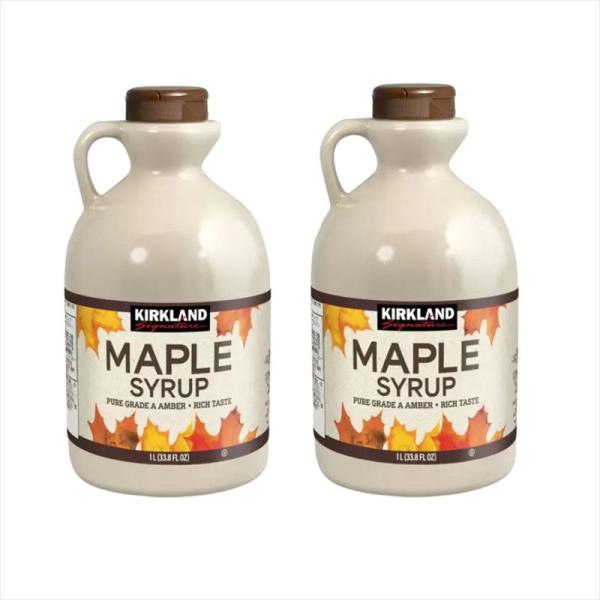 カークランド メープルシロップ カナダ産 1325g 2本セット メープル シロップ カナダ グレー...