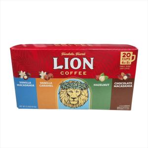 ライオンコーヒー 豆 バニラマカダミア　5袋 LION COFFEE ライオンコーヒー バニラマカダミアナッツ 5袋 大袋