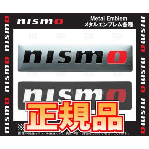 NISMO ニスモ Metal Emblem メタルエンブレム 25 x 100mm ブラック (9...