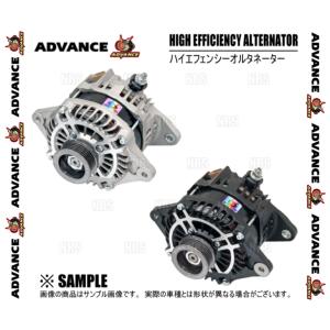 ADVANCE アドバンス ハイエフェンシーオルタネーター (130A/ブラック)ランサーエボリューション4〜9/ワゴンCN9A/CP9A/CT9A/CT9W(HE130-010B｜abmstore3