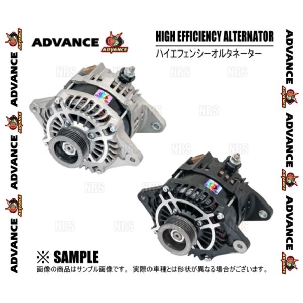 ADVANCE アドバンス ハイエフェンシーオルタネーター (130A/ブラック) スカイライン R...