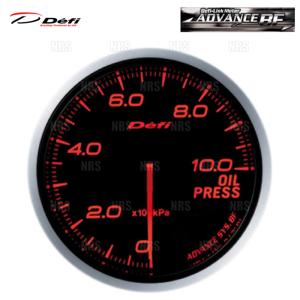 defi 油温水温ターボ計　赤 Defi（デフィ） アドバンスBF 油圧計/オイルプレス 赤/アンバーレッド