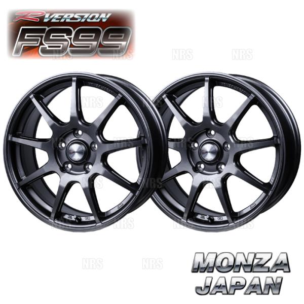 MONZA モンツァ R-VERSION FS99 (2本セット) 8.5J x 18 インセット+...
