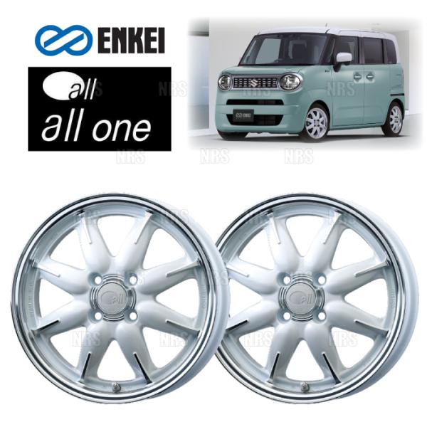 ENKEI エンケイ all one (M/PW マシニング パールホワイト) 5.0J x 14イ...