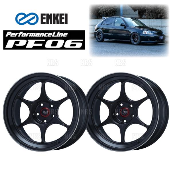 ENKEI エンケイ PF06 (M/BK マシニングブラック/リアフェイス) 8.0J x 15イ...