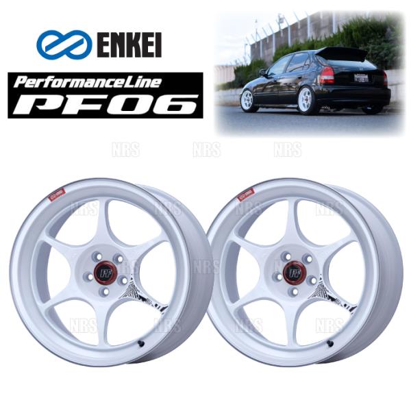 ENKEI エンケイ PF06 (M/W マシニングホワイト/リアフェイス) 8.0J x 15イン...