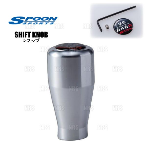 SPOON スプーン SHIFT KNOB シフトノブ (アルミ/シルバー/6SPEED) シビック...