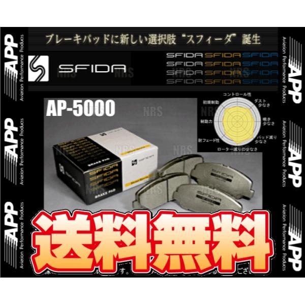 APP エーピーピー SFIDA AP-5000 (前後セット) アコード/ユーロR/トルネオ/ユー...