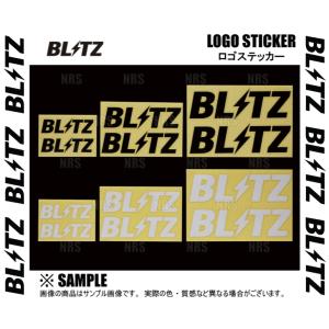 BLITZ ブリッツ LOGO STICKER ロゴステッカー 200mm BLACK ブラック (13970