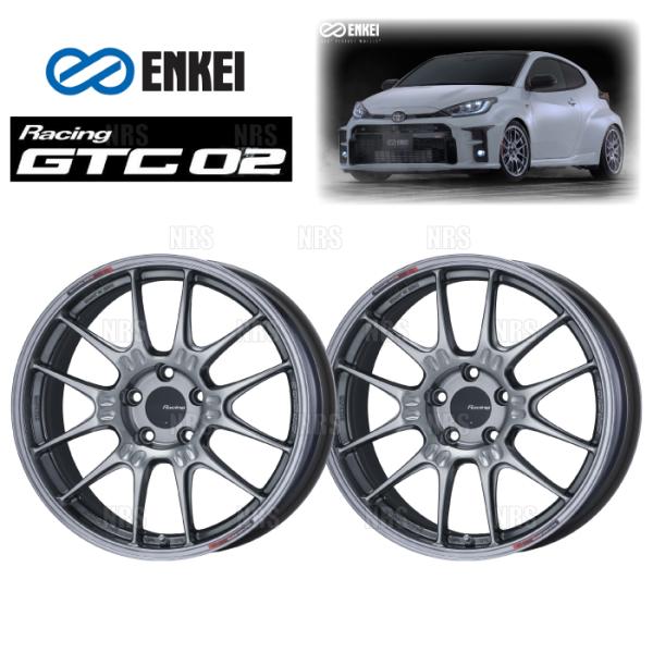ENKEI エンケイ GTC02 (HS ハイパーシルバー/フロントフェイス) 8.0J x 19イ...