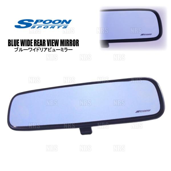 SPOON スプーン ブルーワイド リアビューミラー シビック type-R EP3/FD2/FN2...