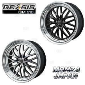 MONZA モンツァ GEXSIS GM210 (4本セット) 9.0J x 22 インセット+30 PCD114.3 5穴 ディスクブラック/リムポリッシュ (GX210-902230-DBR-4S｜abmstore7