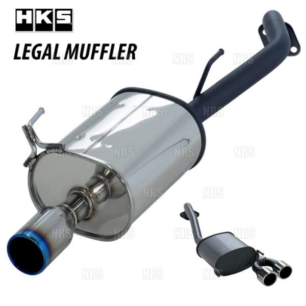 HKS エッチケーエス LEGAL MUFFLER リーガル マフラー ジムニー JB23W K6A...