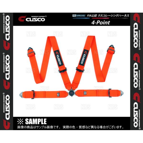 CUSCO クスコ レーシングハーネス 4-Point (4点式) レッド (00B-CRH-N4R...