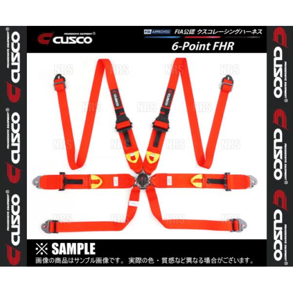 CUSCO クスコ レーシングハーネス 6-Point FHR (6点式 FHRデバイス専用モデル)...