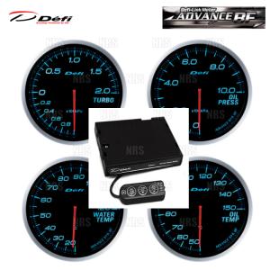 Defi デフィ アドバンスBF 5点セット 青/ブルー ターボ計200kPa/油圧計/油温計/水温計/ユニット