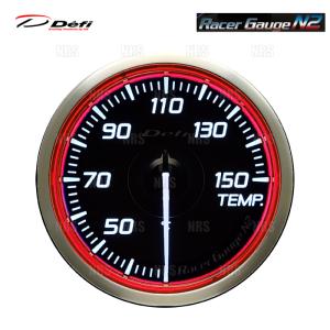 Defi デフィ レーサーゲージN2 (φ60/レッド) 温度計 (油温計/水温計)