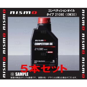 NISMO ニスモ コンペティションオイル タイプ 2108E (0W30) 5L 1L ｘ 5本 5リッター (KL000-RS351-5S｜abmstore