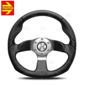 MOMO（モモ） JET ジェット 320mm ブラックレザー＆カーボンインサート