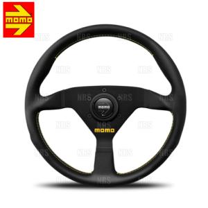 MOMO モモ VELOCE RACING ヴェローチェ レーシング 320mm ブラックレザー＆イ...