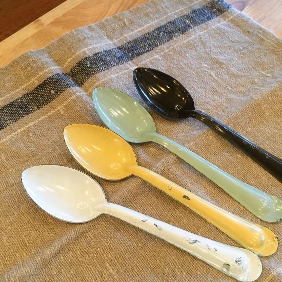 パキスタンホーロースプーン　全4色