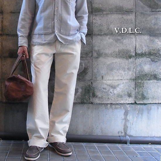 V.D.L.C ブイディーエルシー　コットンワークパンツ　オフホワイト