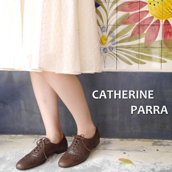CATHERINE PARRA　Spain　ディアスキンウィングチップシューズ  ブラウン