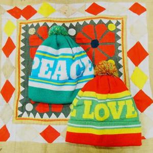 LOVE&PEACEニット帽　全2色｜abracadabra