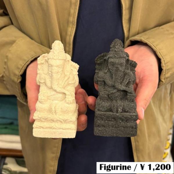 India Ganesha Stone Figurine インド ストーンガネーシャ 置物 石 雑貨