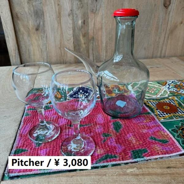 リサイクルガラスワインデキャンタ　BARRAL　 1000ml　樽　スペイン製　リサイクル　ガラス　...