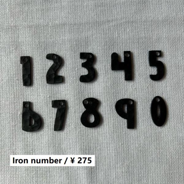 TOPANGA Zakka ハンマーアイアン　ナンバーパーツ　3cm(メール便可) アソート　英字　...