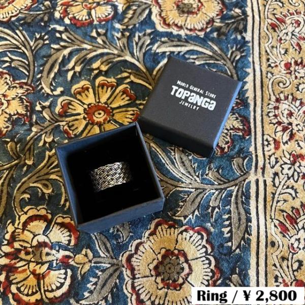 TOPANGA Jewelry    Mesh　chain　Ring　Size　21　24　25 R...